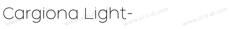 Cargiona Light字体转换